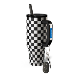 Thicc Buddy 40 | Black & White Checkered